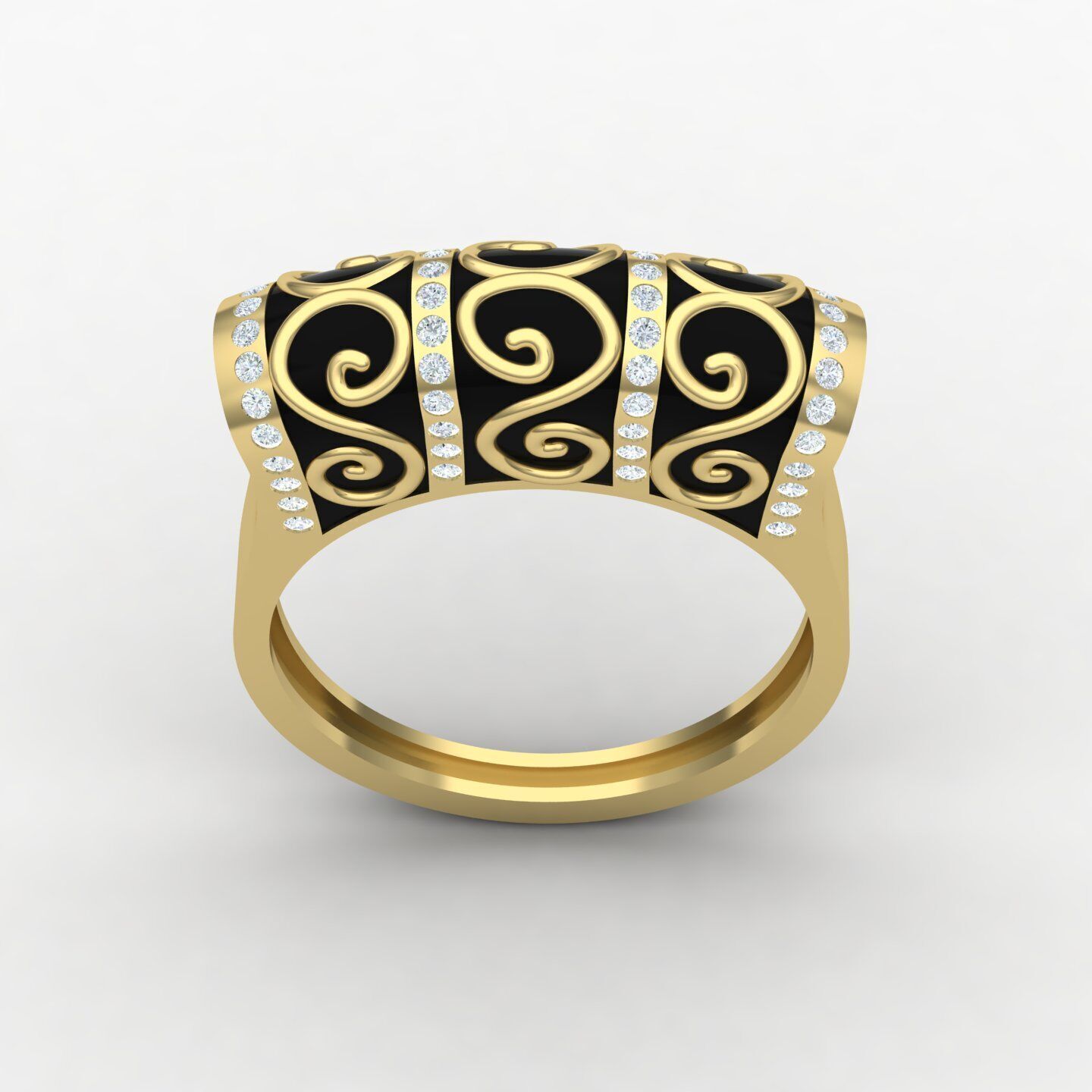 Women ring 26 3D print model_4