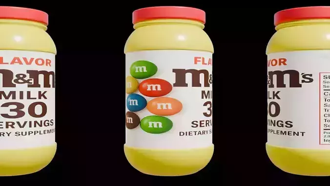 Protein powder container