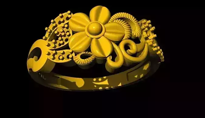 flower ring 3dm file