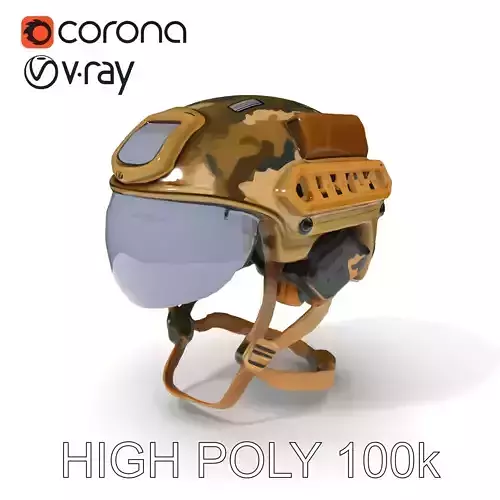 Tactical Military Helmet D Model Pack