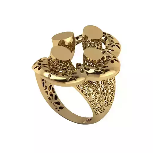 Lightweight Fusion Ring  Ready for Casting TR030