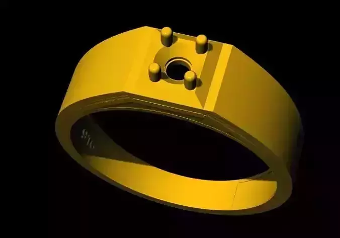 solitaire ring 3dm file