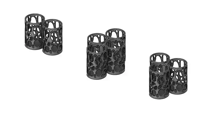 Modular Pen Holder with Linkers