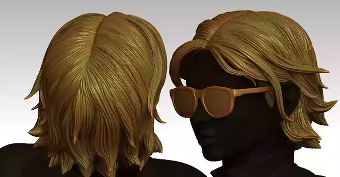 3D Hairstyles for girl V80 3D print model