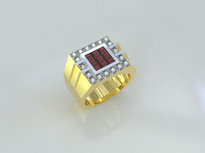 man ring 3D print model