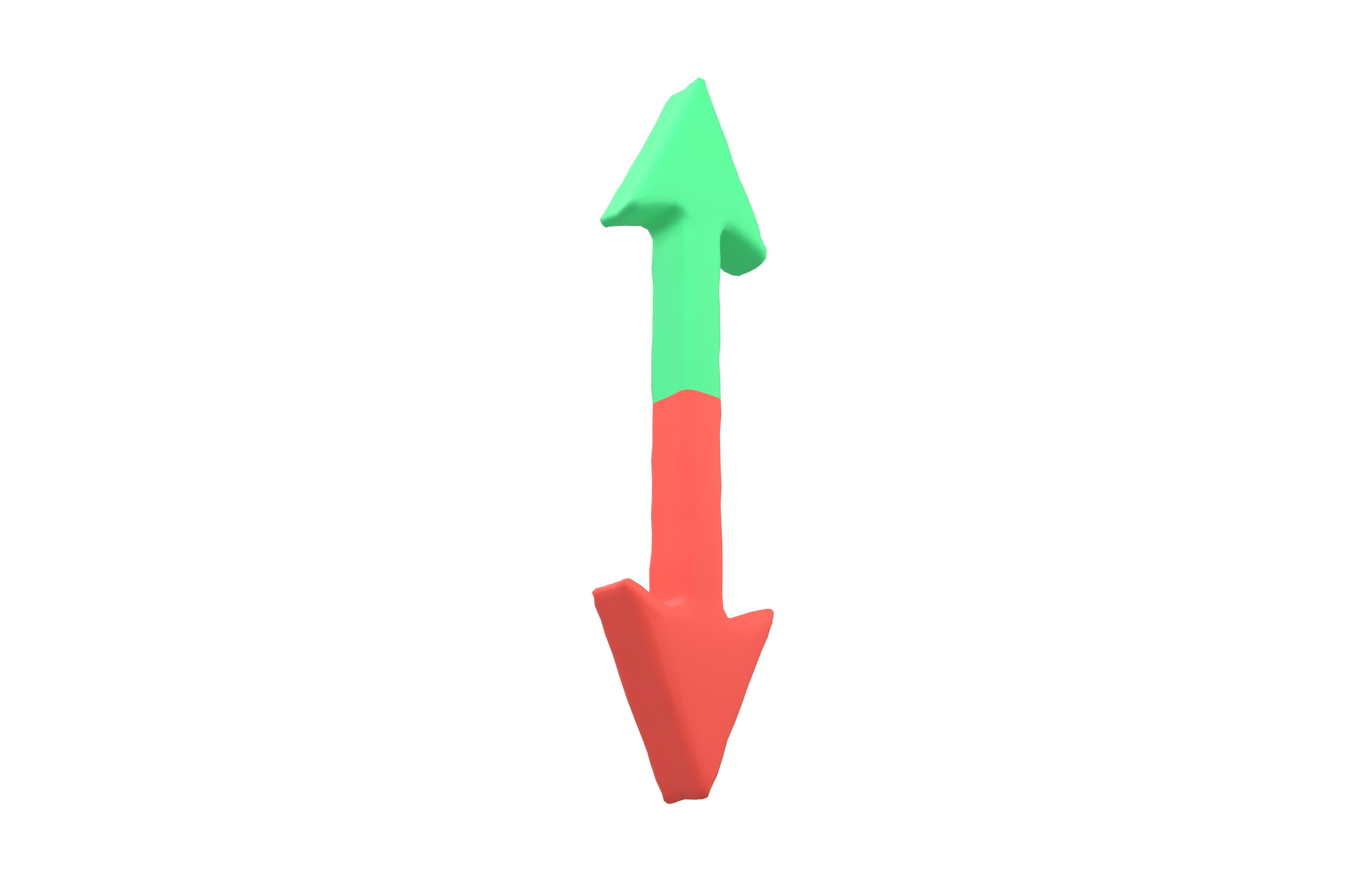 Double Headed Arrow v1 005 Low-poly 3D model_2