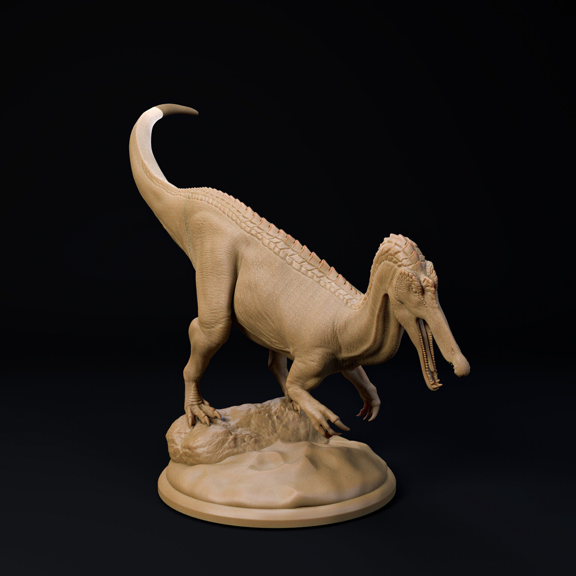 Suchomimus 32mm scale pre-supported dinosaur 3D print model_1