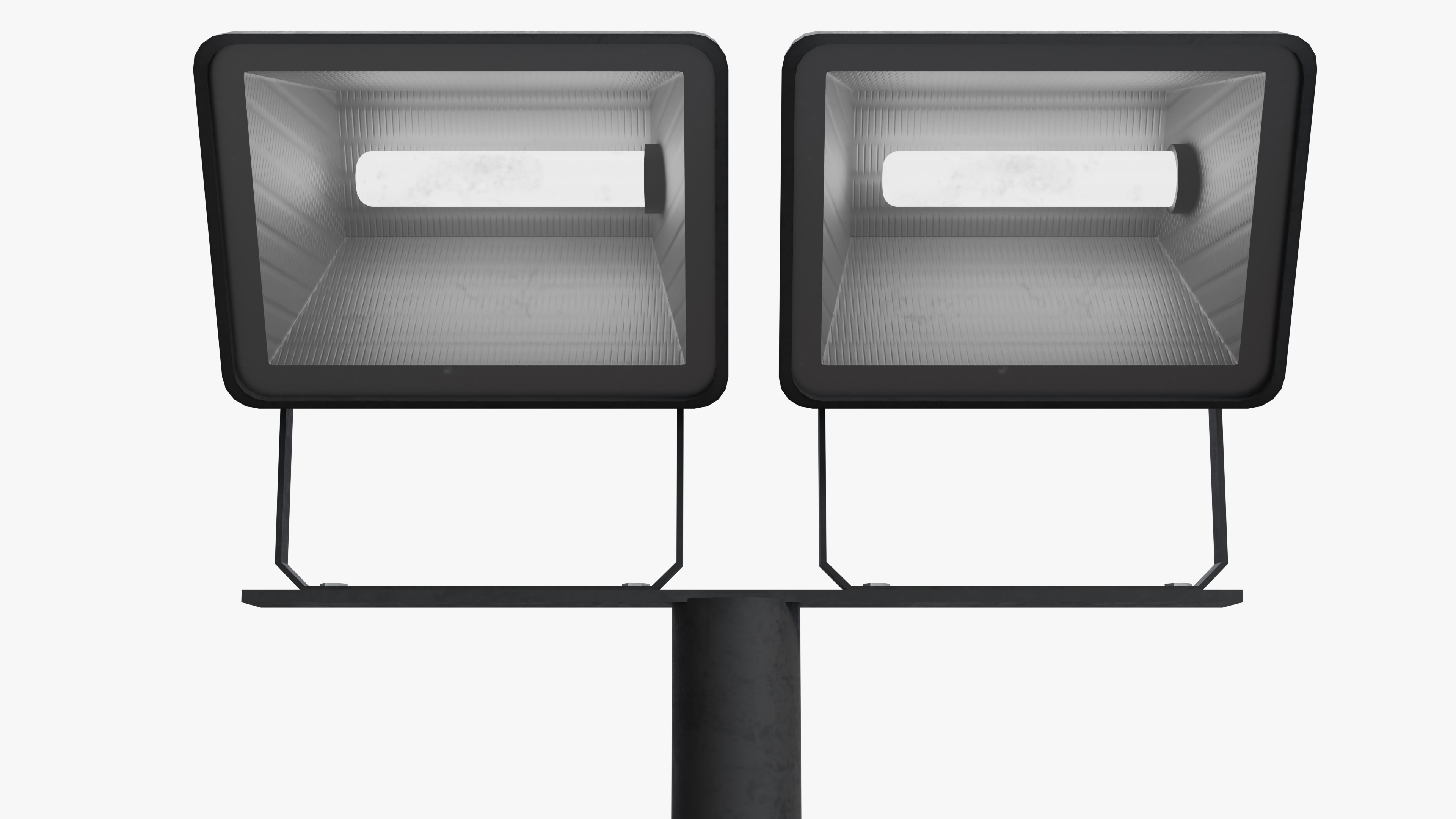 Flood Light Tower Low-poly 3D model_7