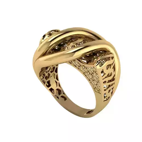 Lightweight Fusion Ring  Ready for Casting TR027