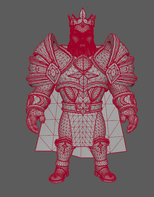 Warcraft Battle Vanguard High Model Low-poly 3D model_4