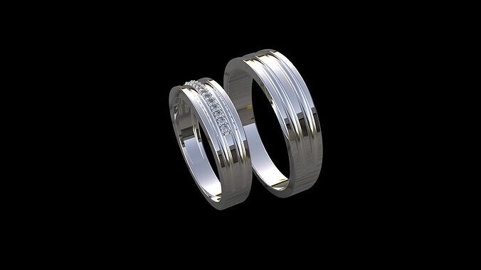 wedding ring Free 3D print model