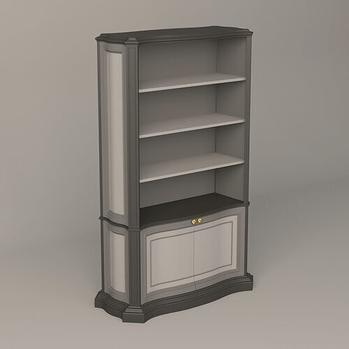 Classic Book Shelf 001 3D model