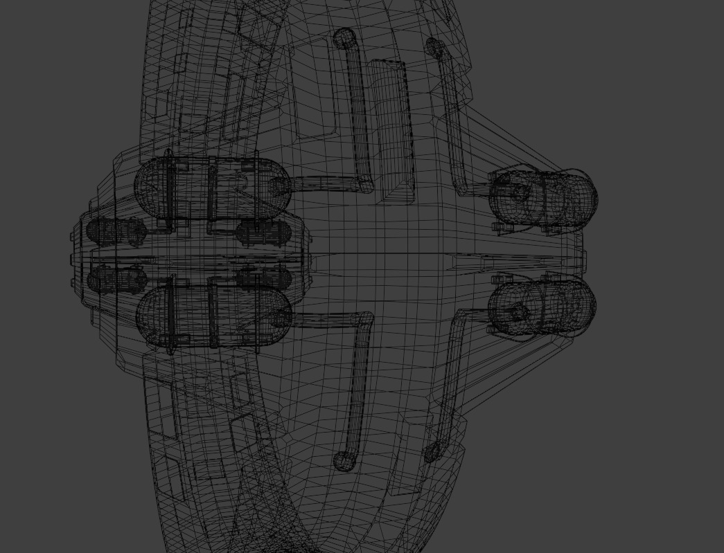 Space Star Gate Low-poly 3D model_3