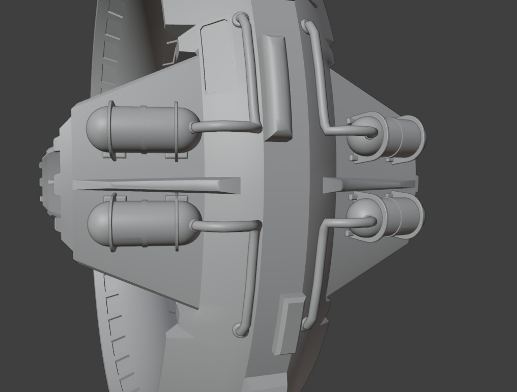 Space Star Gate Low-poly 3D model_4