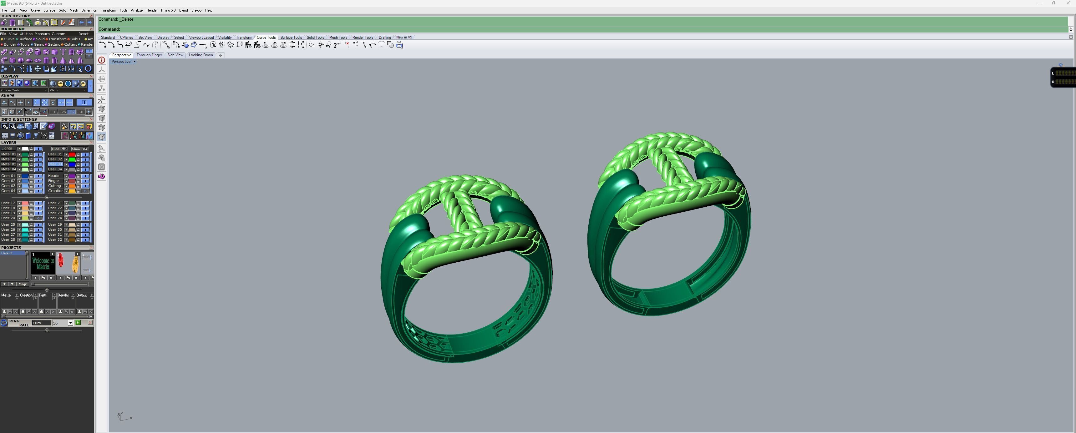 hermes ring model 3D print model_3