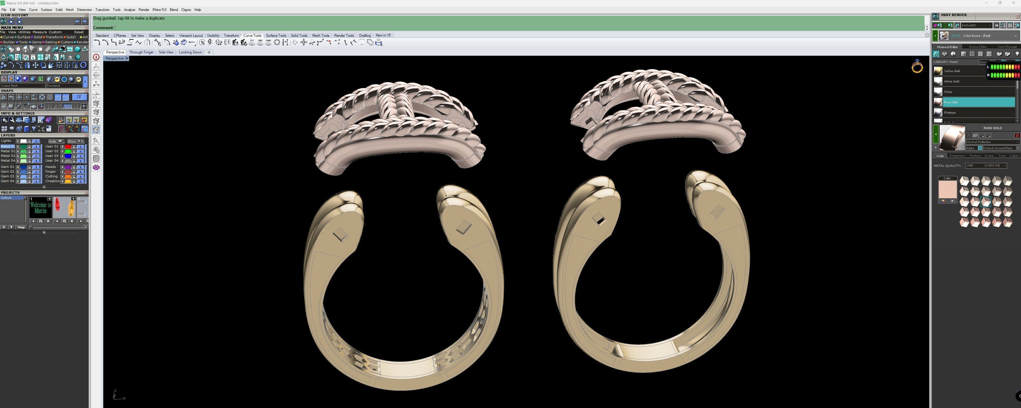 hermes ring model 3D print model_2