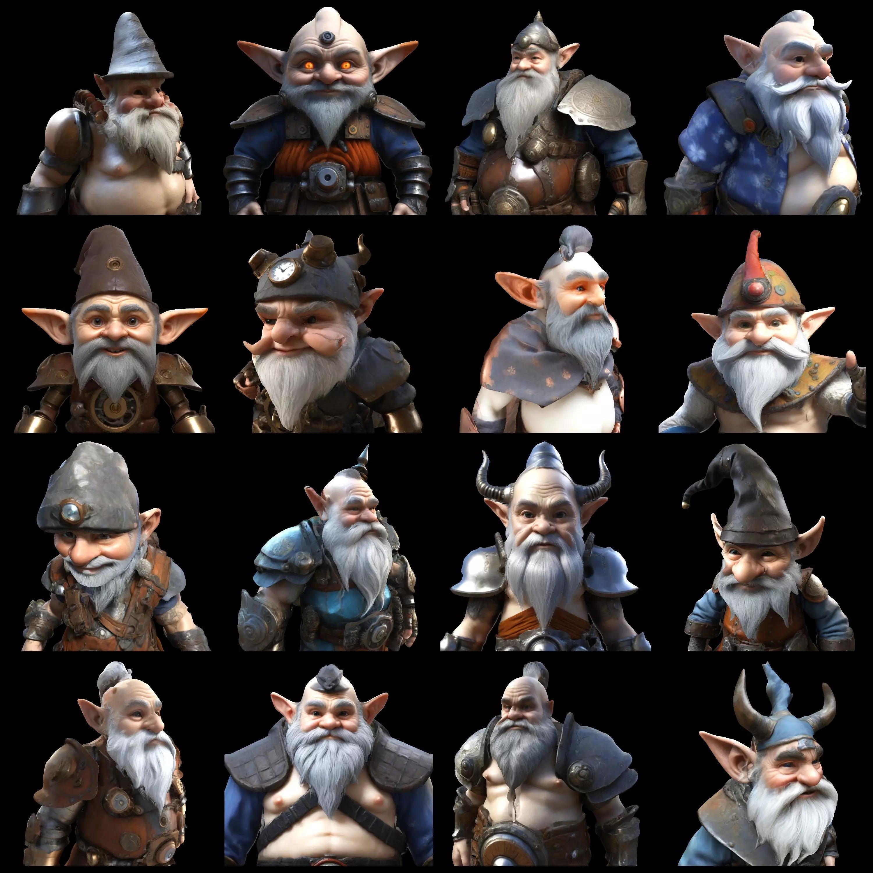 Enchanted Gnome Guardians Collection 3D print model
