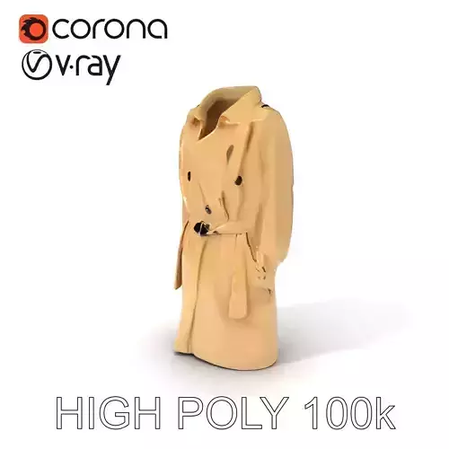 Stylish Trench Coat Model Pack