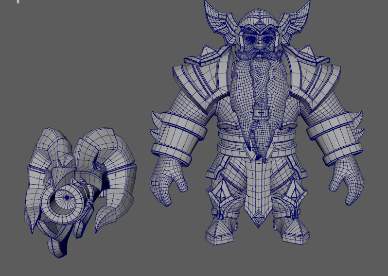 Warcraft Elite Musketeer High Model Low-poly 3D model_4