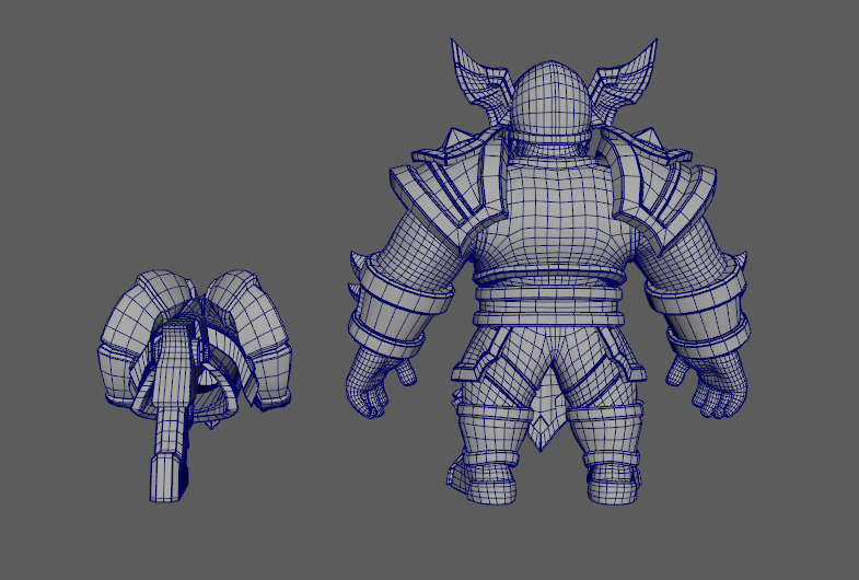 Warcraft Elite Musketeer High Model Low-poly 3D model_7