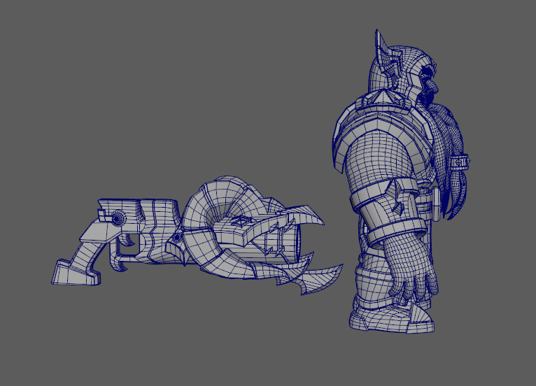 Warcraft Elite Musketeer High Model Low-poly 3D model_5