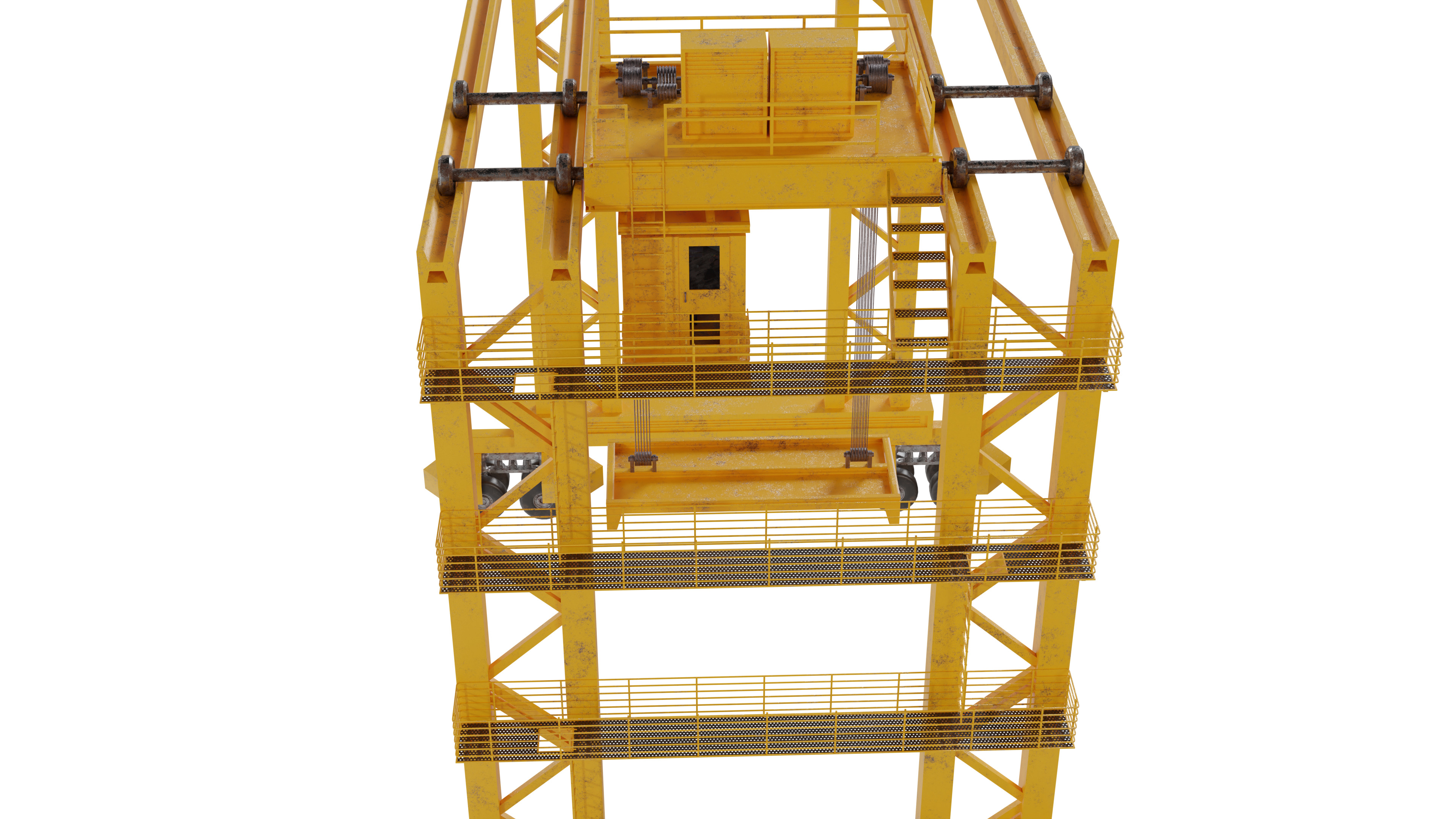 Container Crane 3D model_8