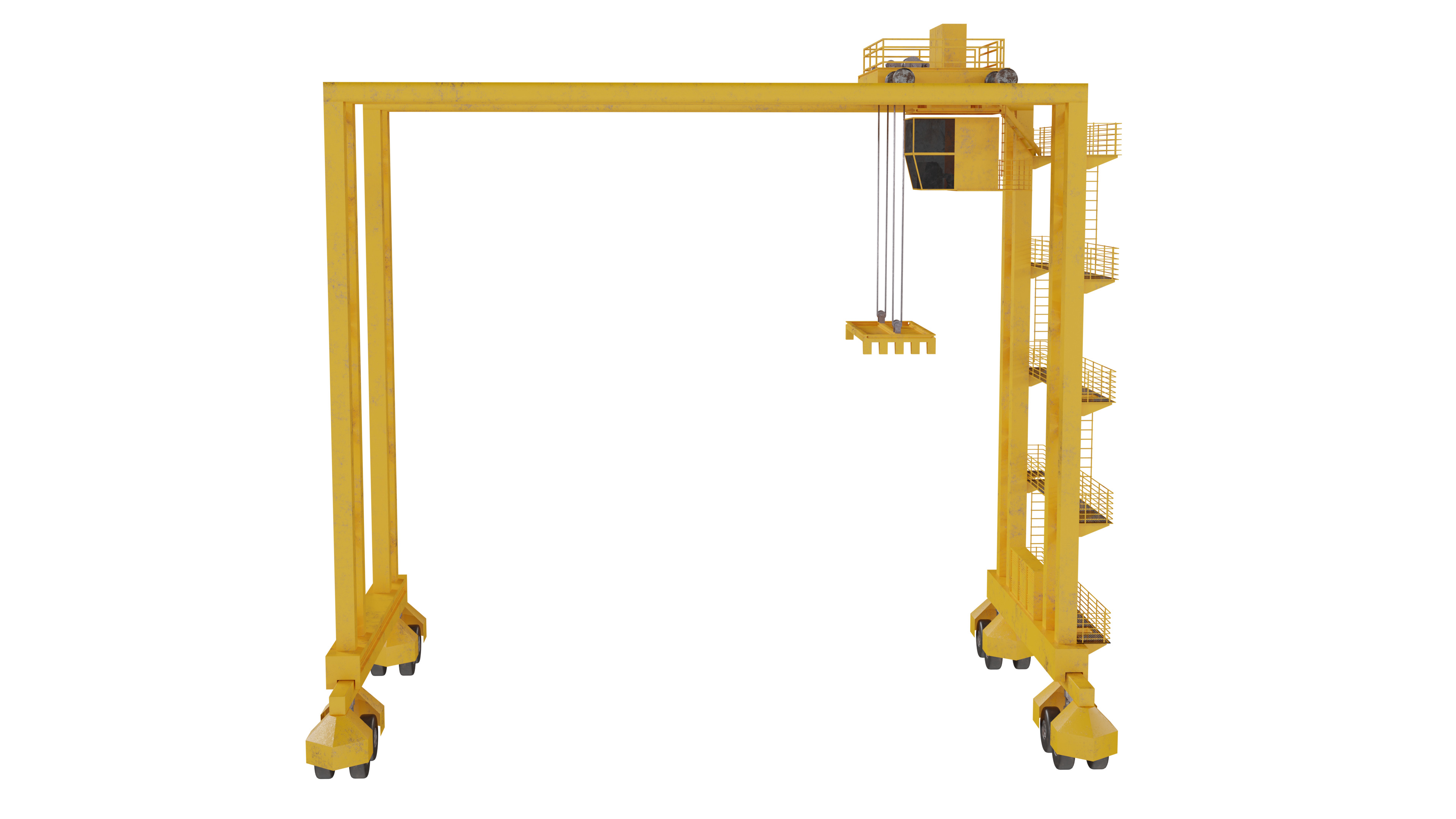 Container Crane 3D model_2