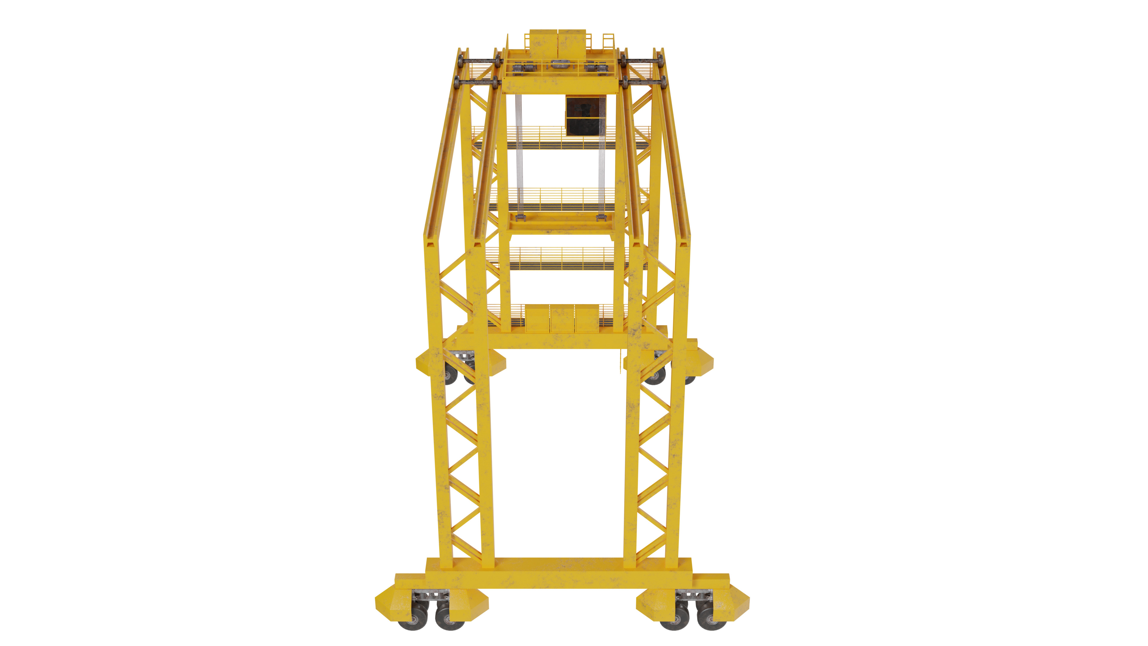 Container Crane 3D model_7