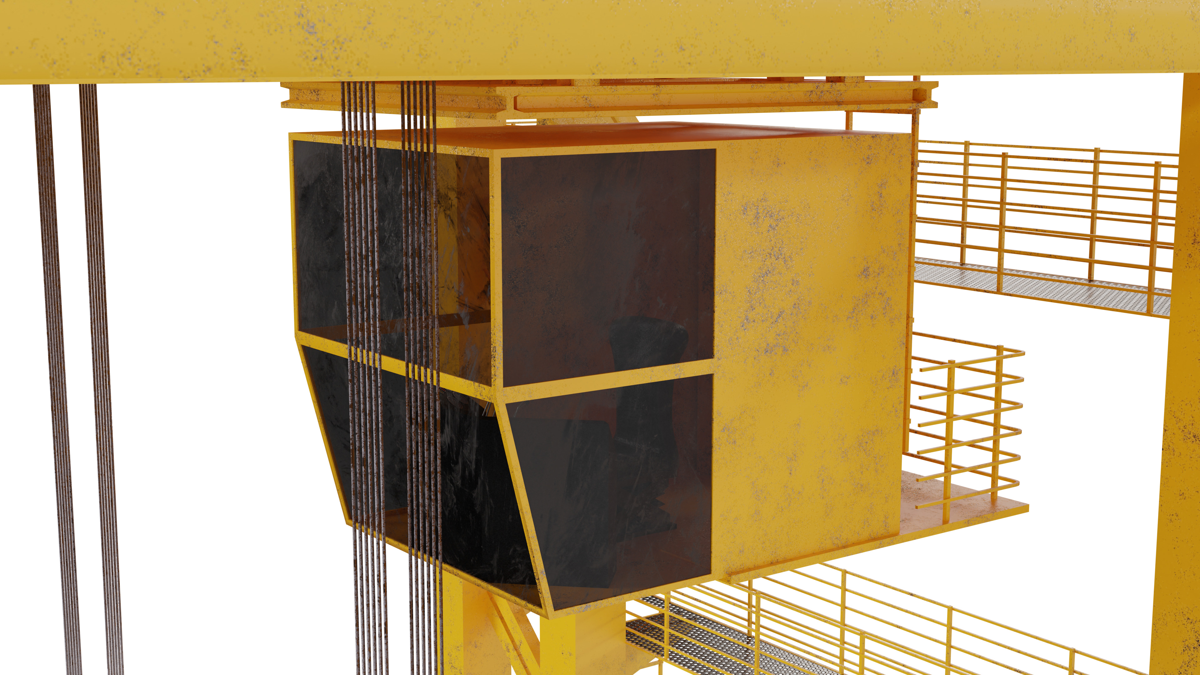 Container Crane 3D model_1