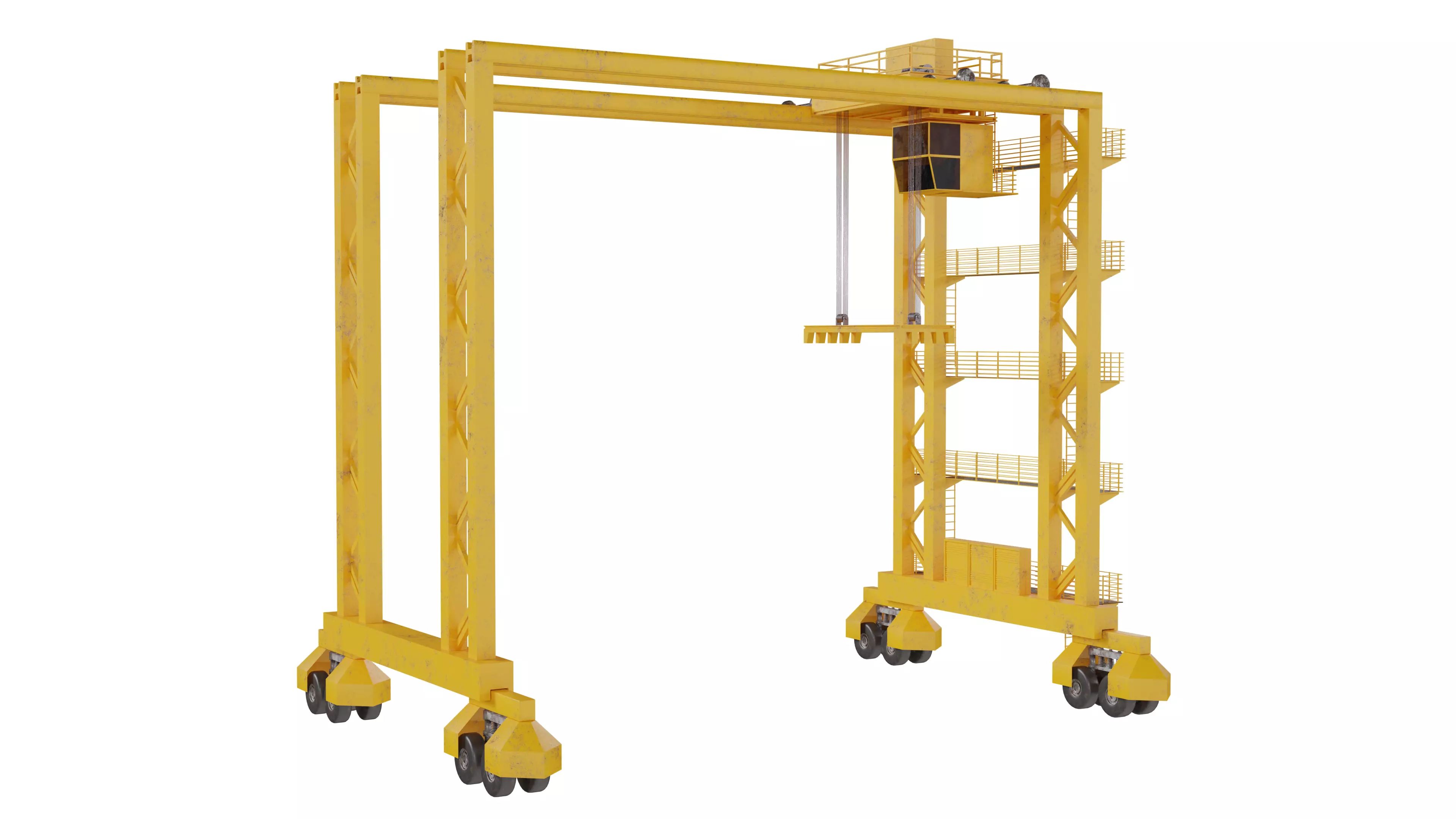 Container Crane 3D model_0