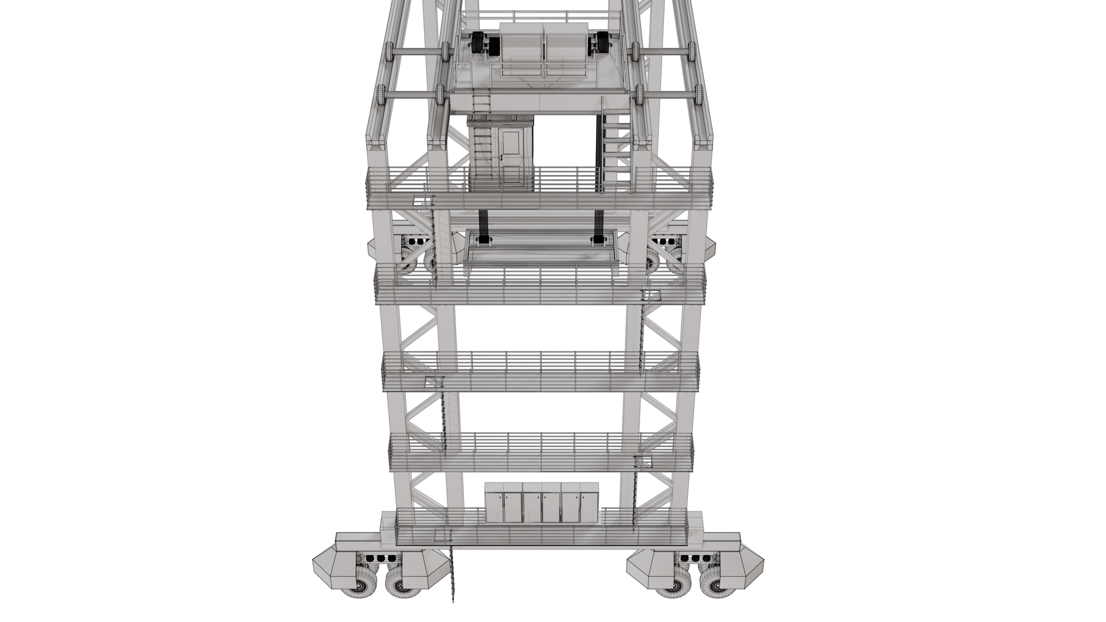 Container Crane 3D model_12