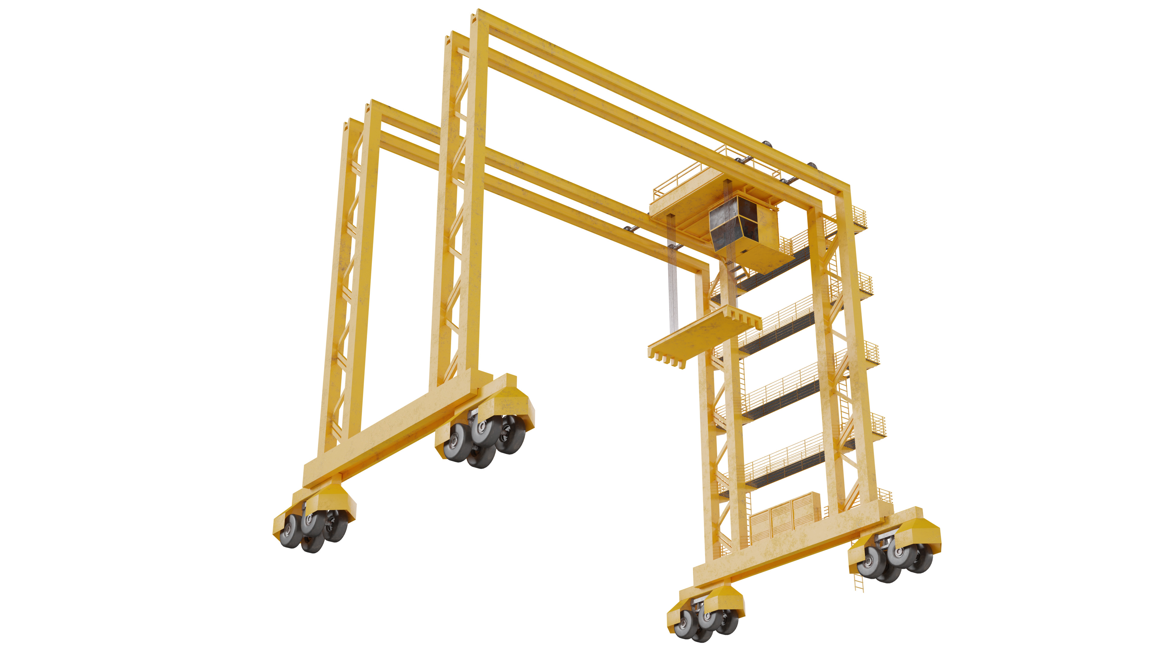 Container Crane 3D model_6