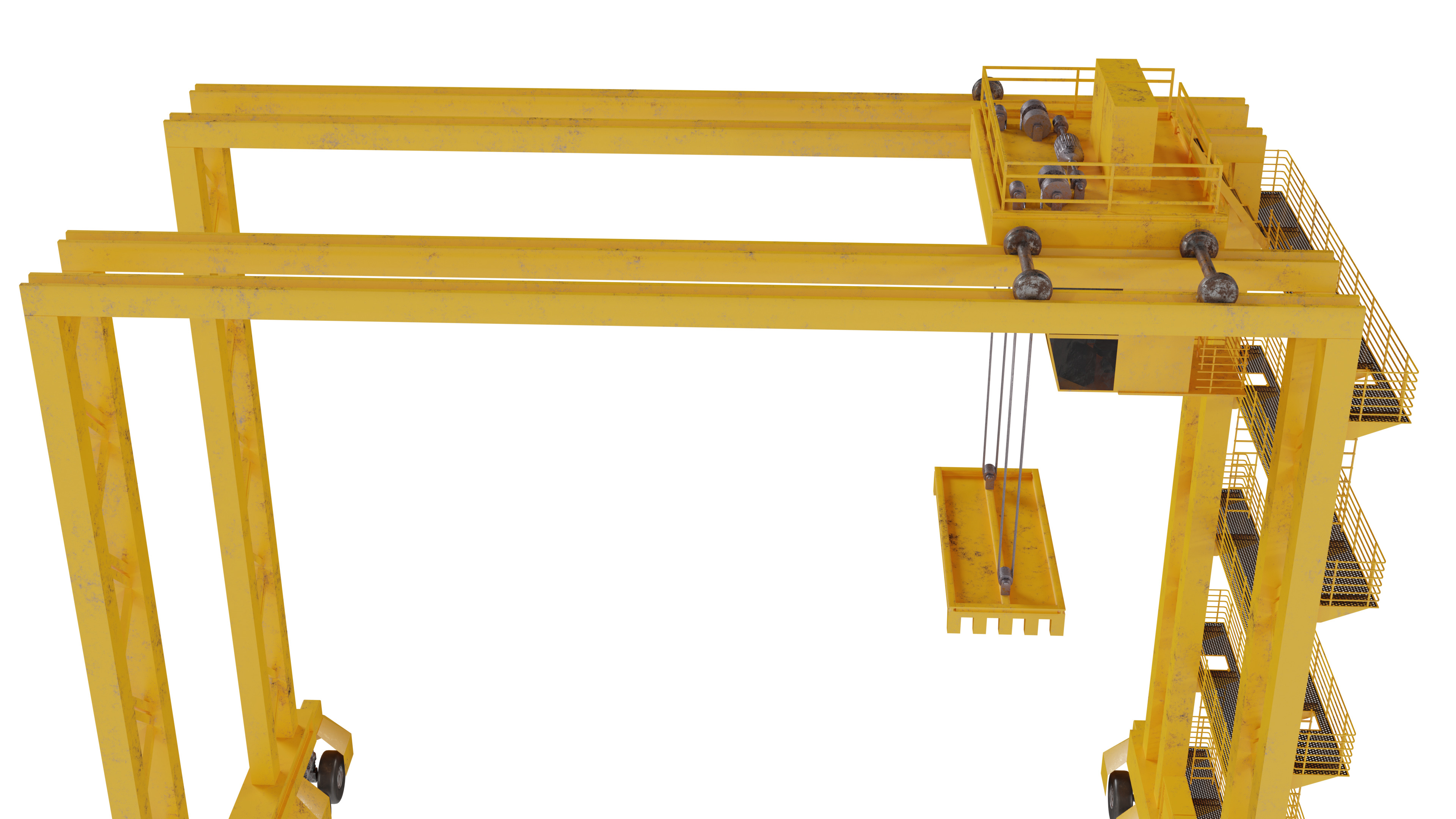 Container Crane 3D model_10