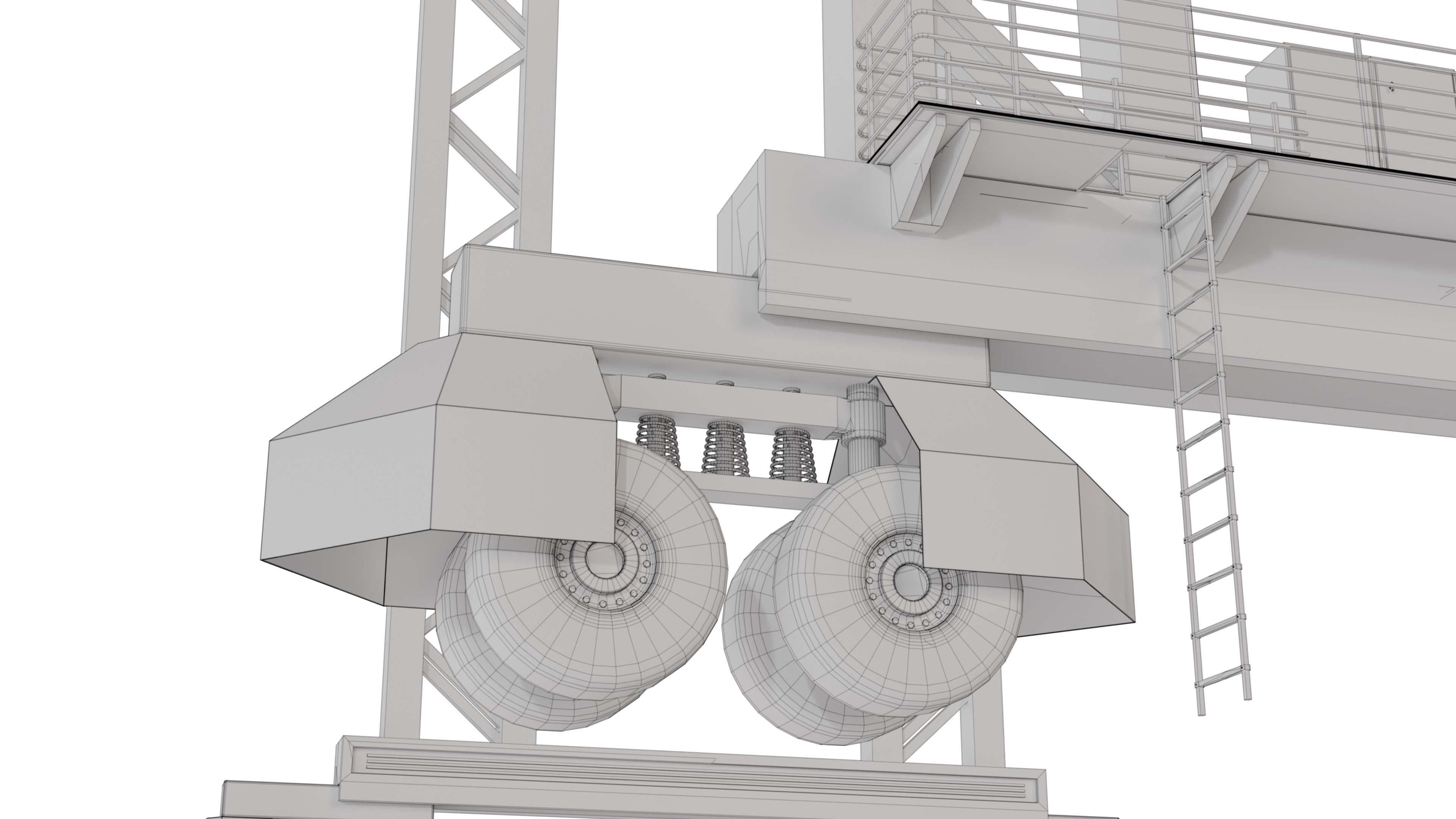 Container Crane 3D model_15