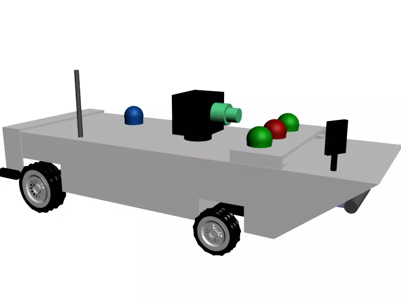 3D Model of Small Outdoor Robot 3D model_0