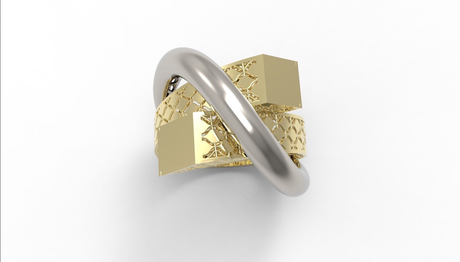 Lightweight Fusion Ring  Ready for Casting TR025 3D print model_4