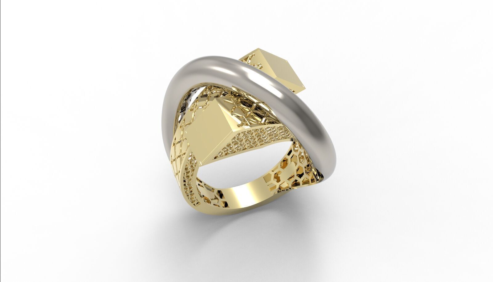 Lightweight Fusion Ring  Ready for Casting TR025 3D print model_2