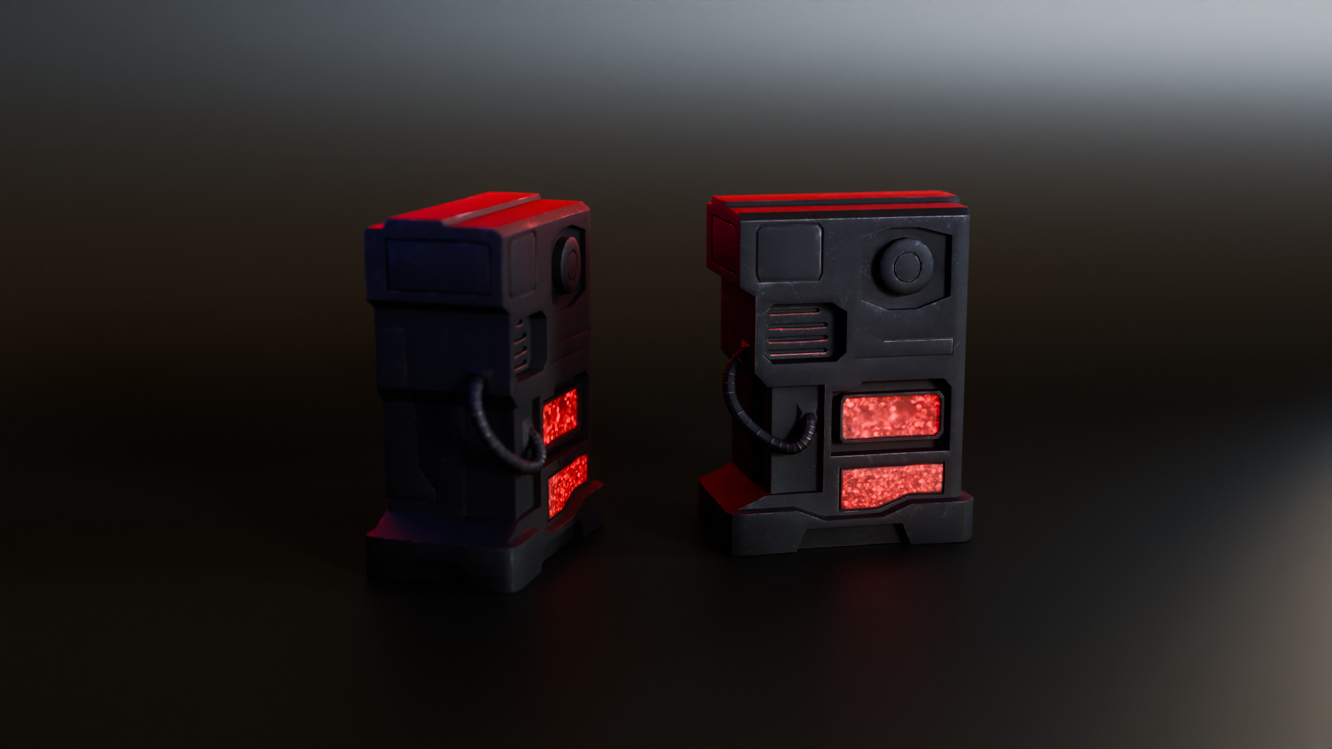 Sci-Fi Power Generator Game-Ready PBR Asset Low-poly 3D model_5