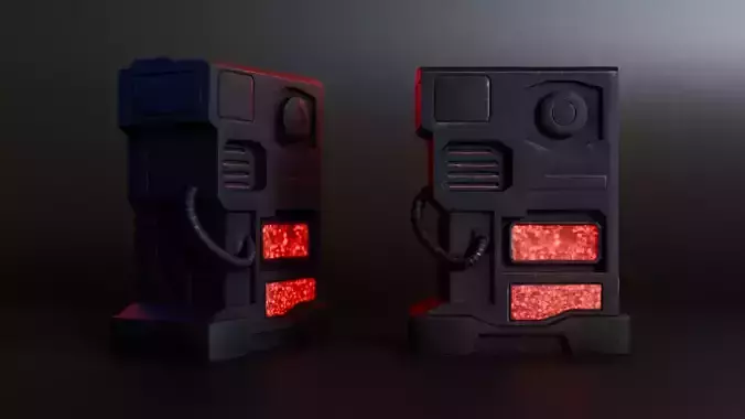 Sci-Fi Power Generator Game-Ready PBR Asset