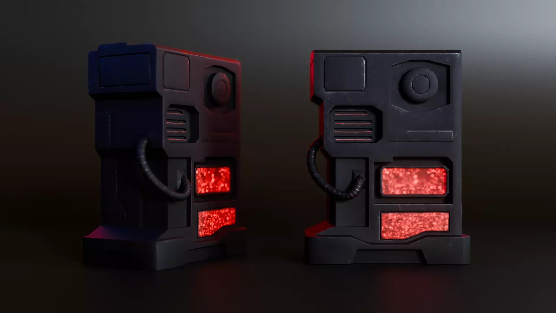 Sci-Fi Power Generator Game-Ready PBR Asset Low-poly 3D model_0