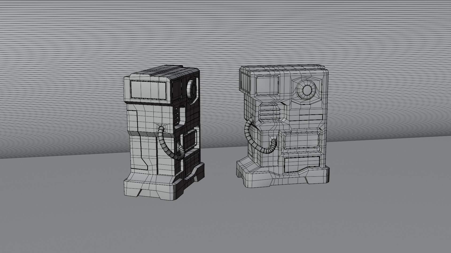 Sci-Fi Power Generator Game-Ready PBR Asset Low-poly 3D model_6