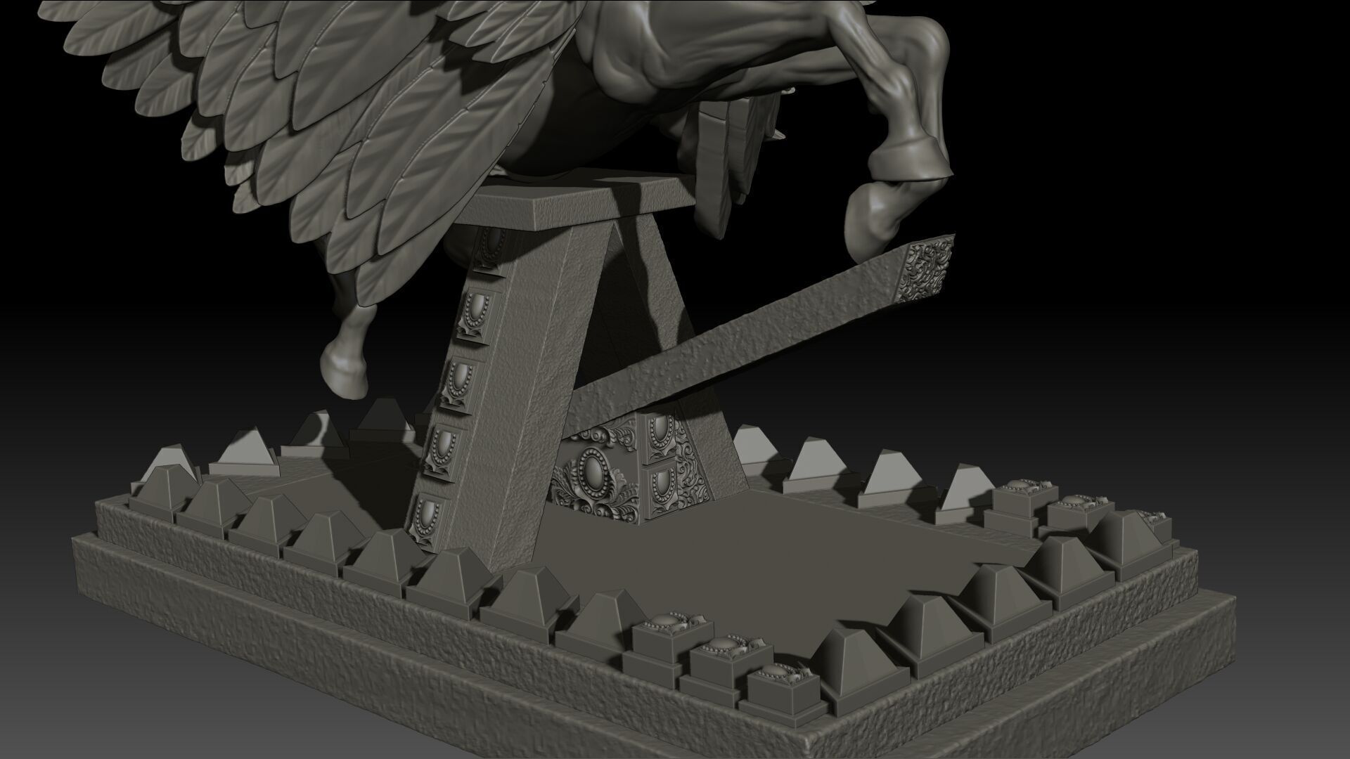 Pegas High Poly for 3d Print 3D print model_5