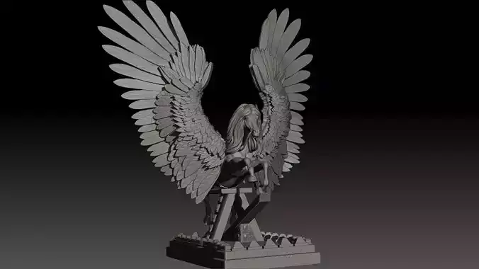 Pegas High Poly for 3d Print 3D print model