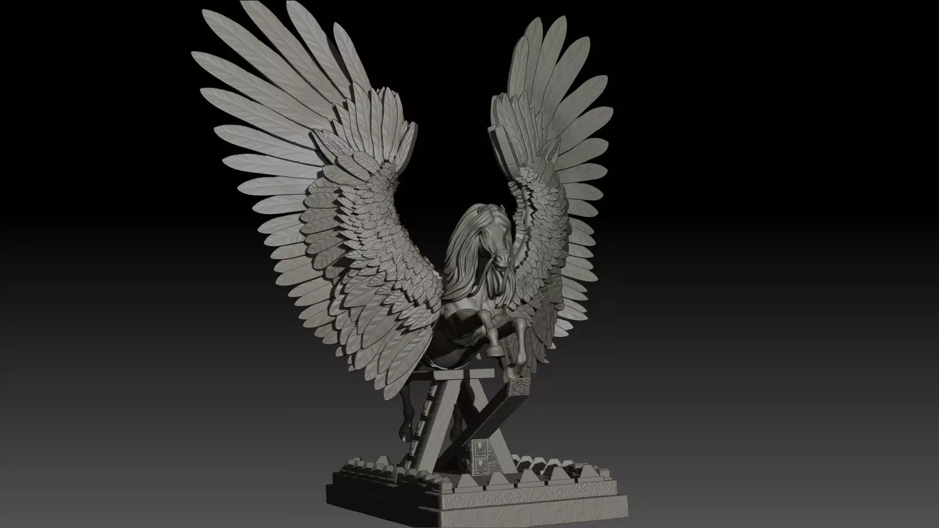 Pegas High Poly for 3d Print 3D print model_0