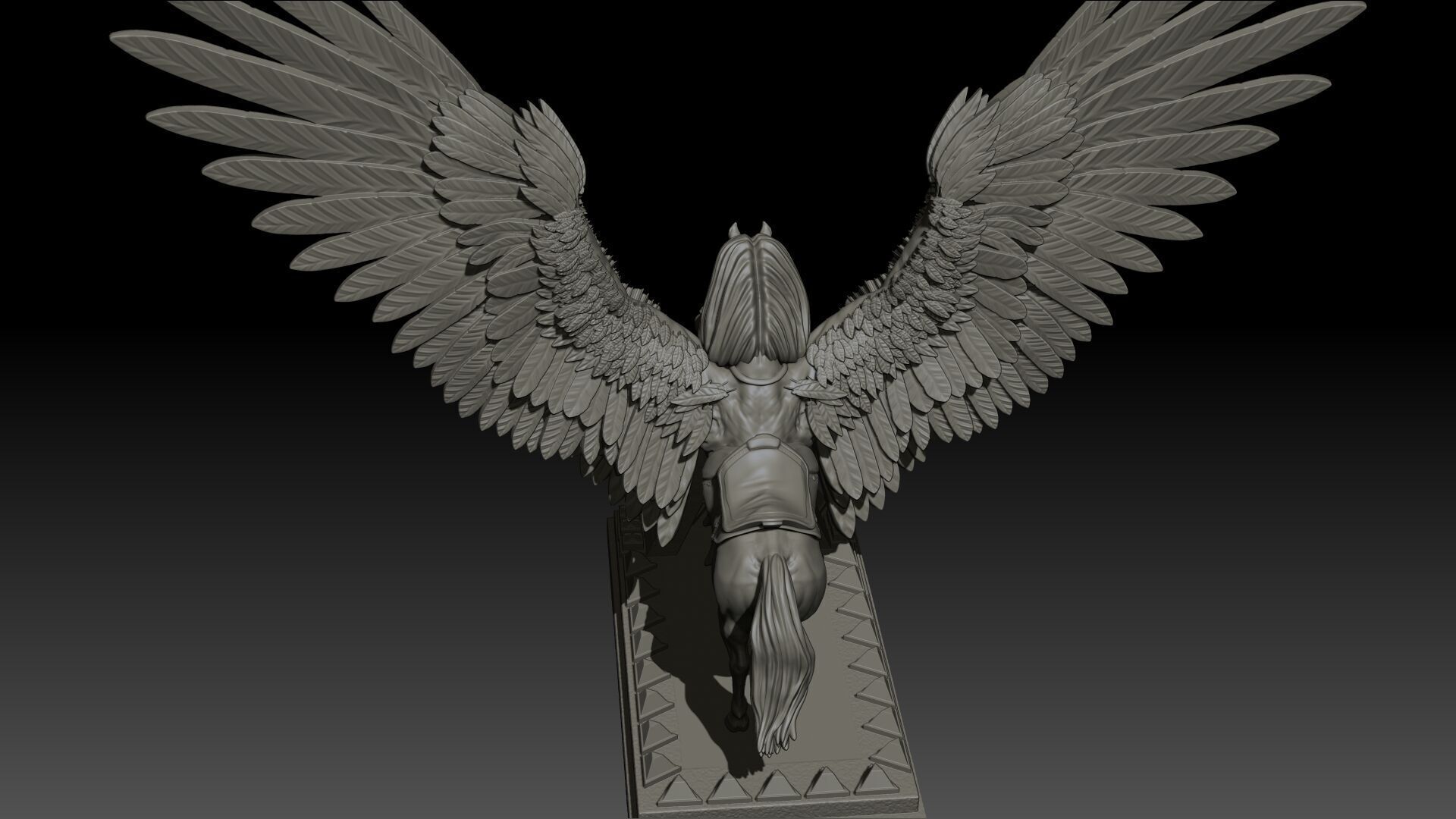 Pegas High Poly for 3d Print 3D print model_19