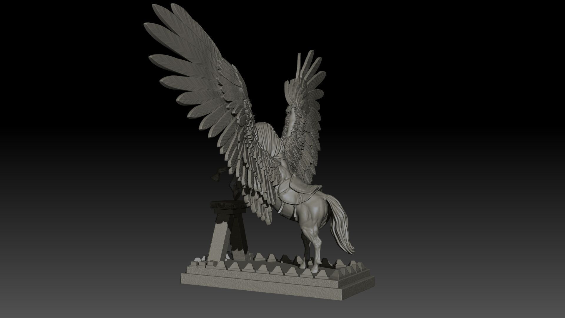 Pegas High Poly for 3d Print 3D print model_8