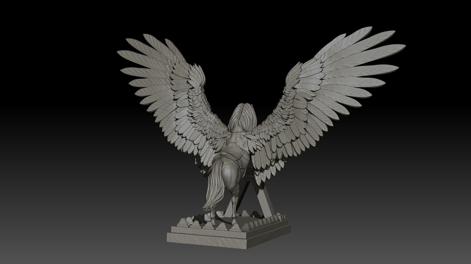 Pegas High Poly for 3d Print 3D print model_9