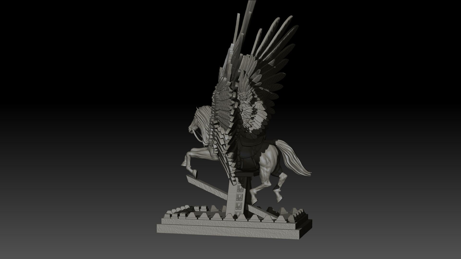 Pegas High Poly for 3d Print 3D print model_14