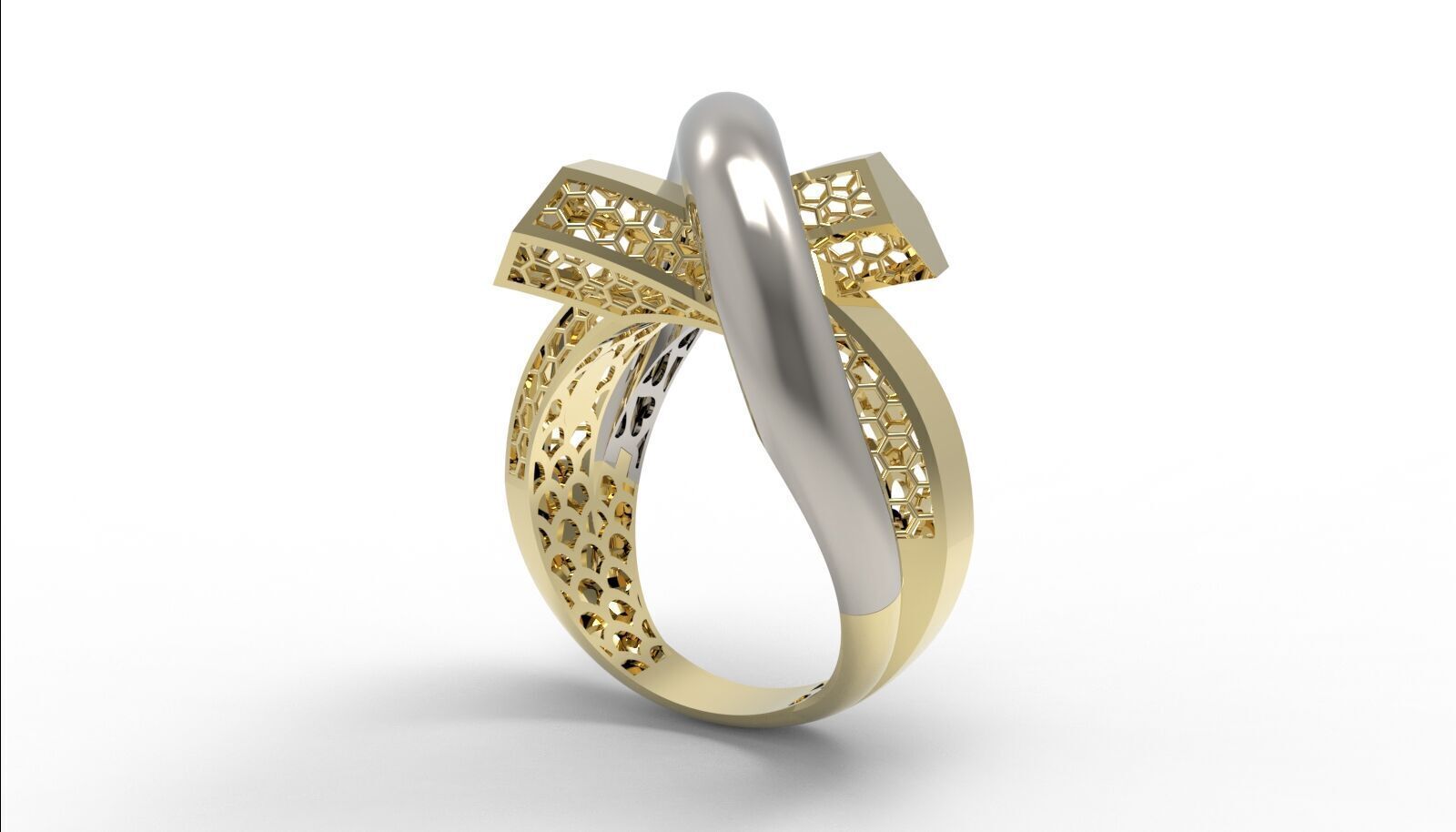 Lightweight Fusion Ring Ready for Casting TR024 3D print model_2