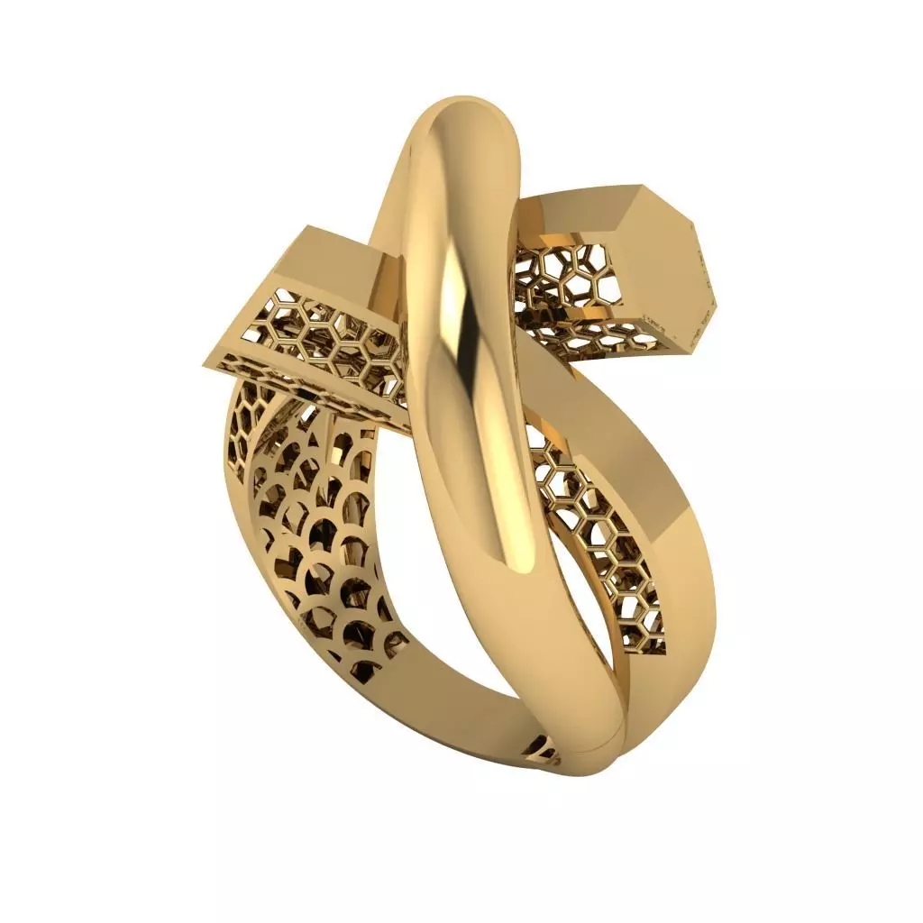 Lightweight Fusion Ring Ready for Casting TR024 3D print model_0